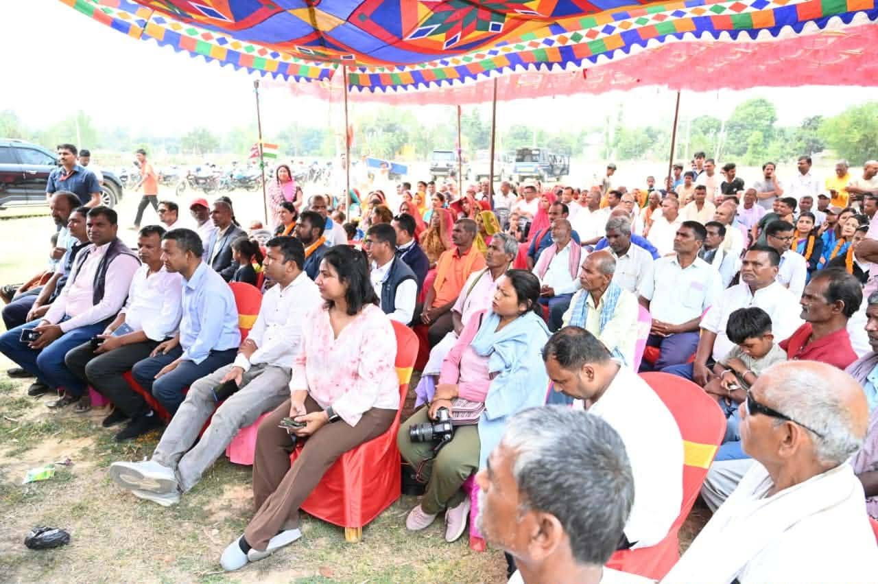 Foundation stone for the construction of Shree Jan Shakti Secondary School in Bateshwor Rural Municipality-3, Dhanusha District